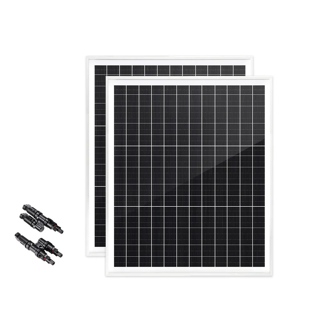 12V 120W Solar Panel Kit Mono Generator Caravan Camping Power Battery Charging