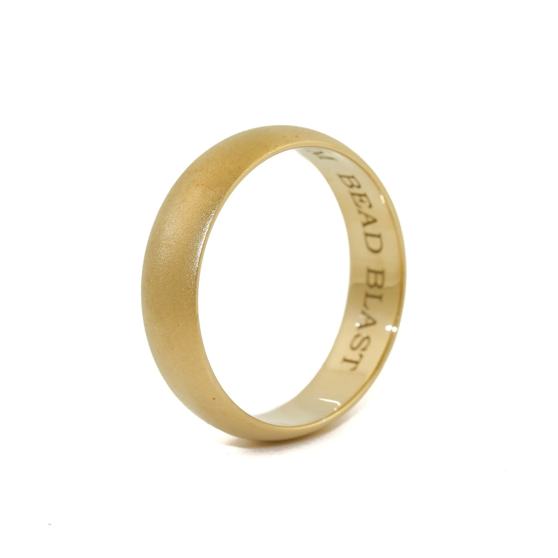 14k Gold  6mm Brushed Classic Band