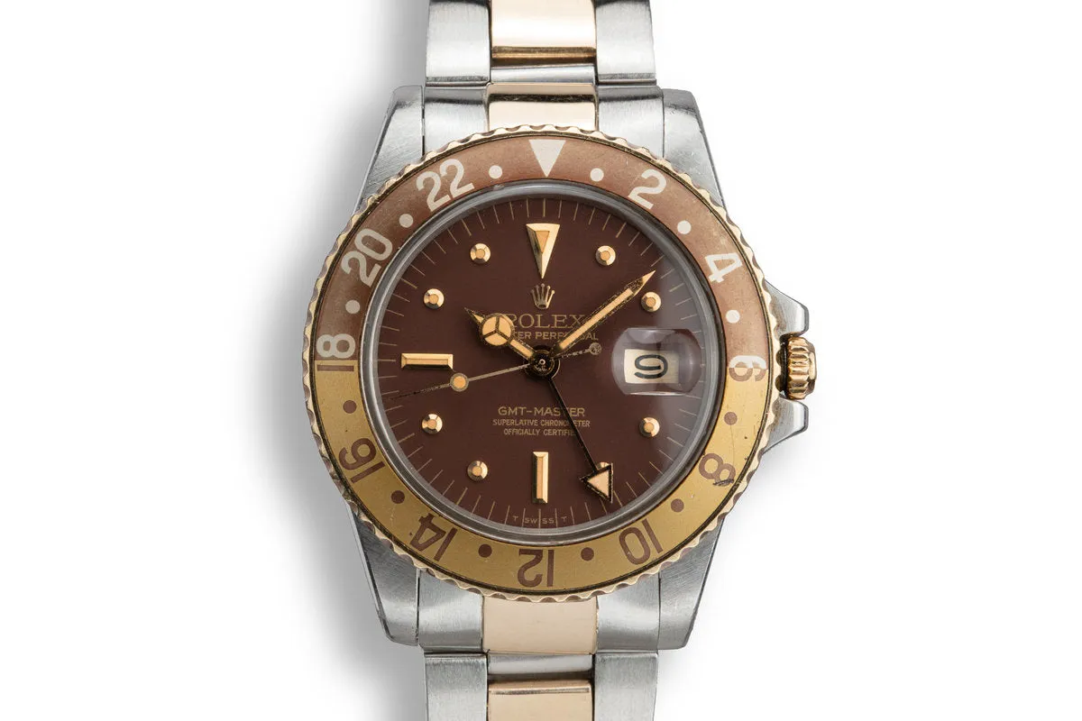 1978 Rolex Two-Tone GMT-Master 1675 with Brown Nipple Dial