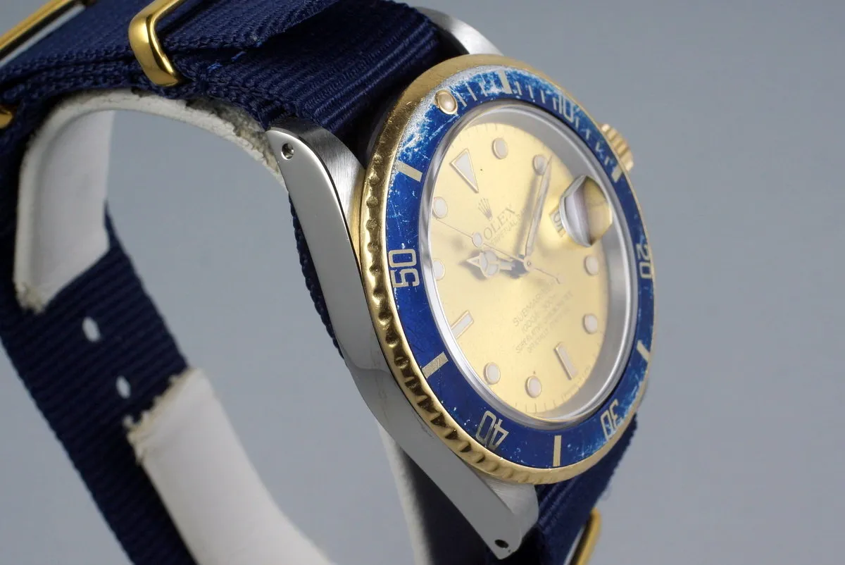 1987 Rolex Two Tone Submariner 16803 with Tropical Dial