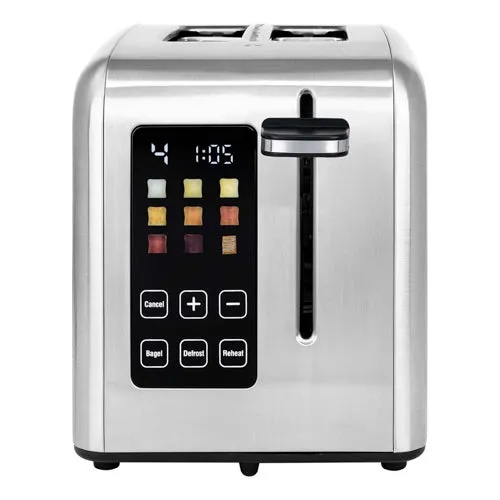 2 Slice Rapid Toaster w/ LCD Display Stainless Steel