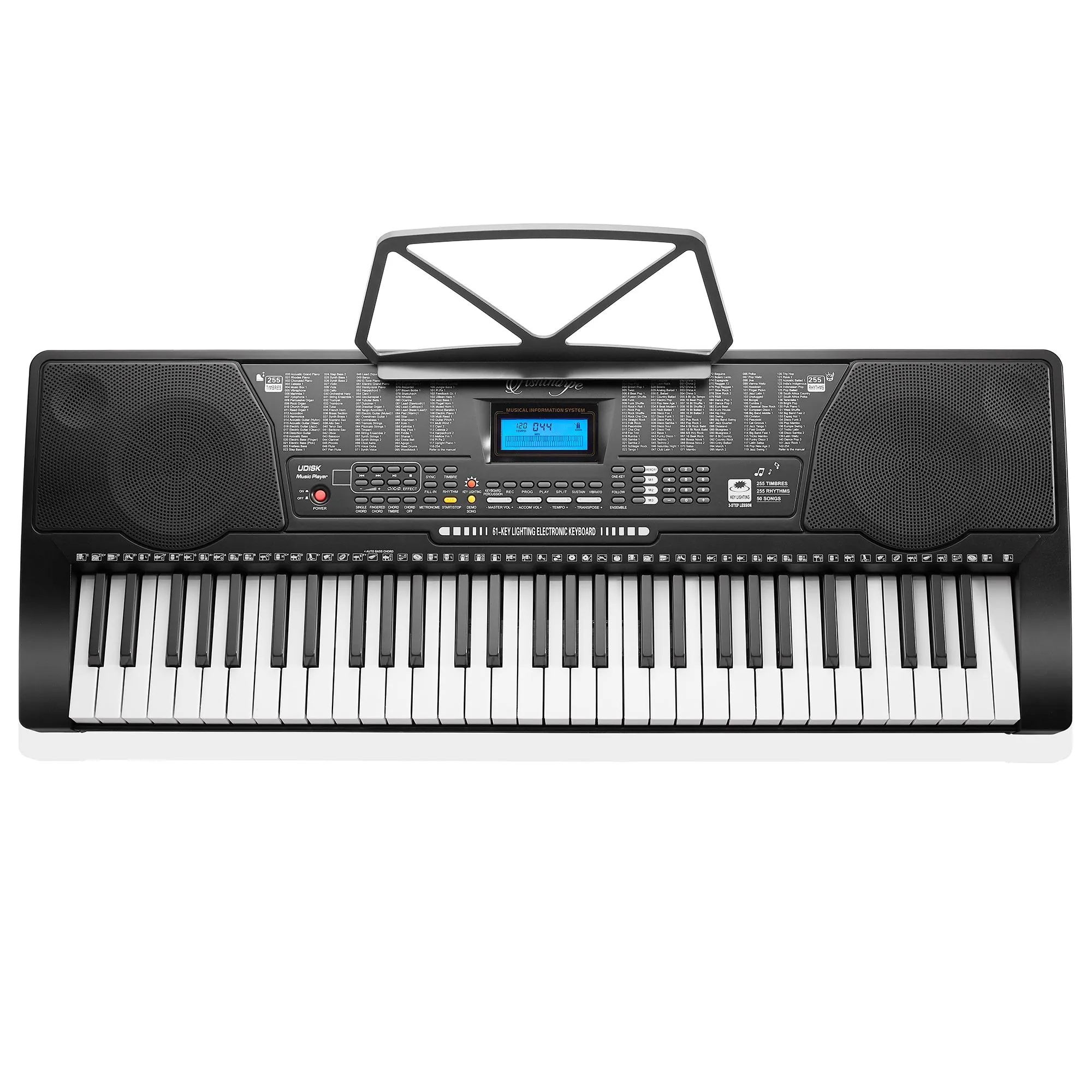 61-Key Digital Keyboard Piano with Light Up Keys - Beginner Kit