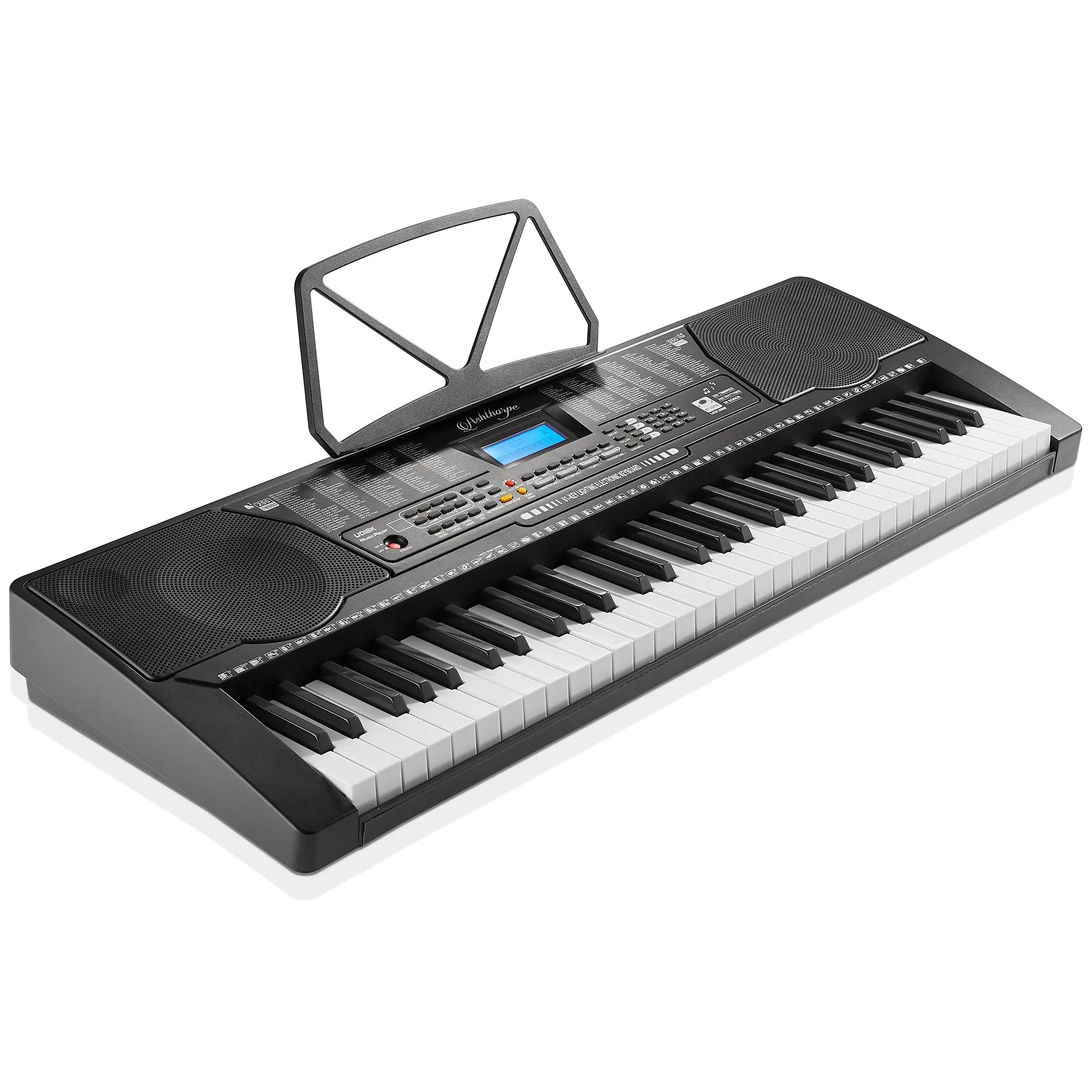 61-Key Digital Keyboard Piano with Light Up Keys - Beginner Kit