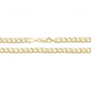 9ct Yellow Gold Flat Beveled Curb Chain CH440