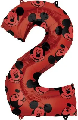 Anagram - 26" Mickey Mouse Forever Red Number '2' Mylar Balloon