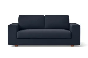 Arezzo 2 Seater Sofa Dark Blue Linen Fabric