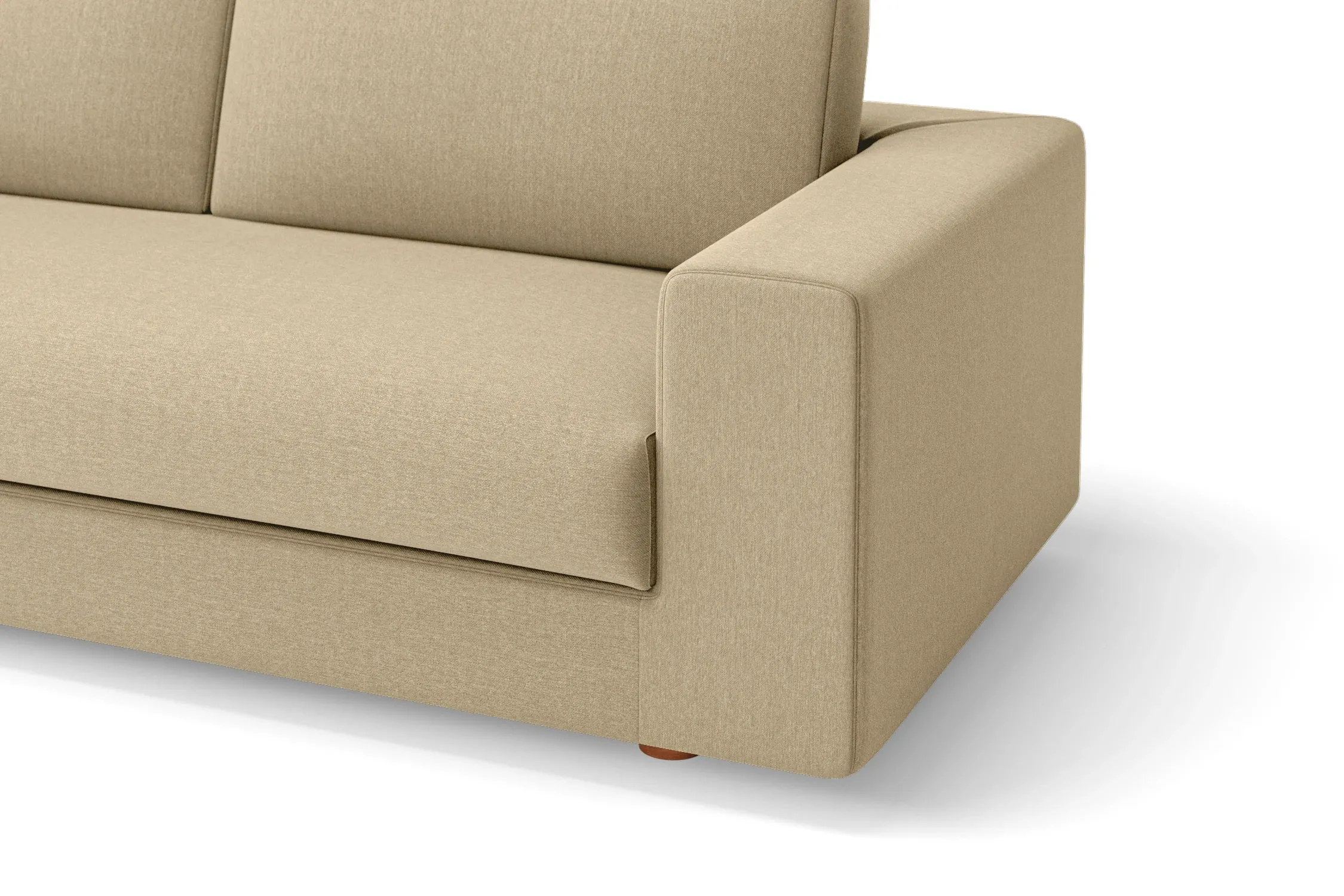 Arezzo 3 Seater Sofa Beige Linen Fabric