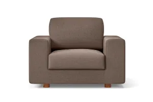 Arezzo Armchair Caramel Linen Fabric