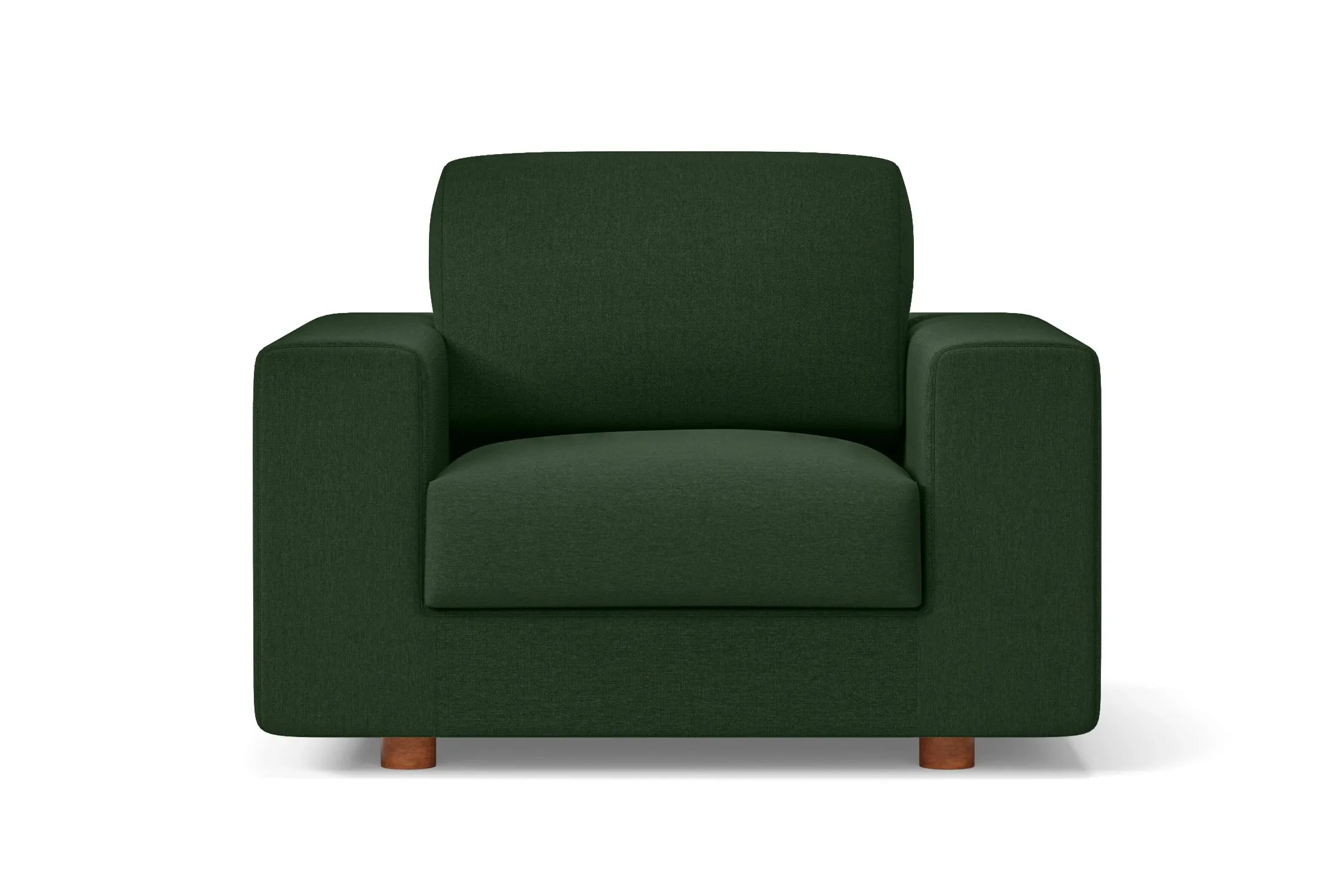 Arezzo Armchair Forest Green Linen Fabric