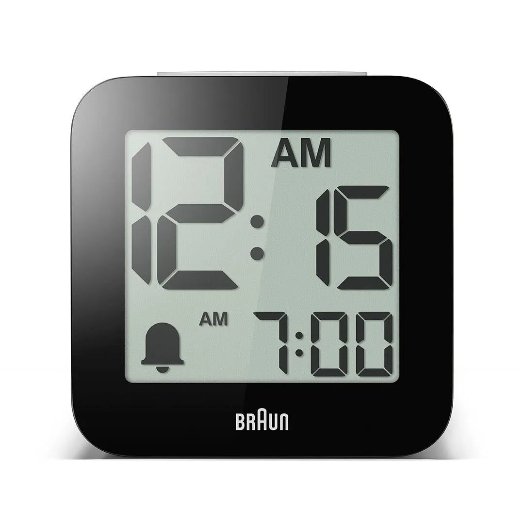 BC25 Braun time speaking digital alarm clock - white