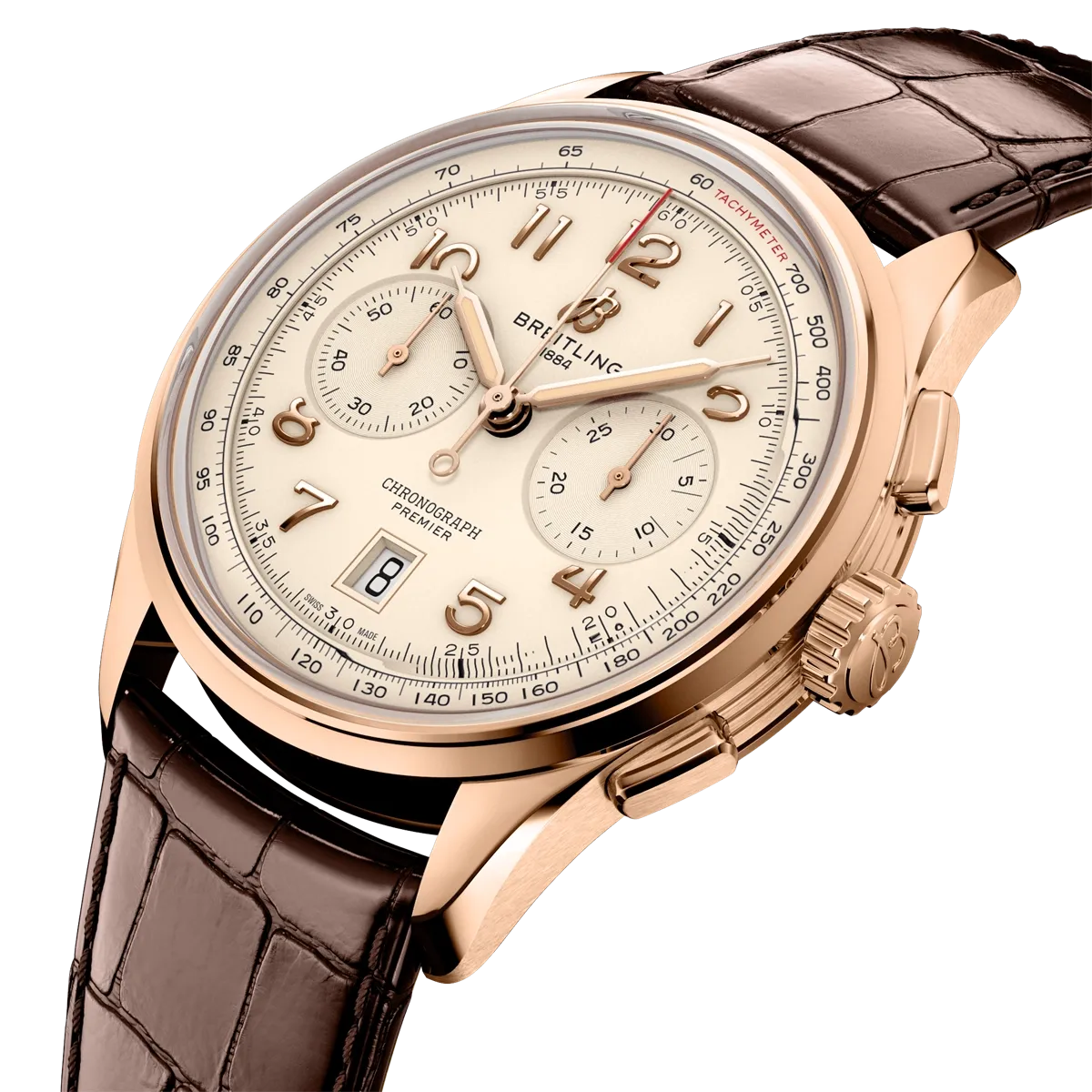 Breitling Premier B01 Chronograph 42 18K Red Gold - Ivory Dial