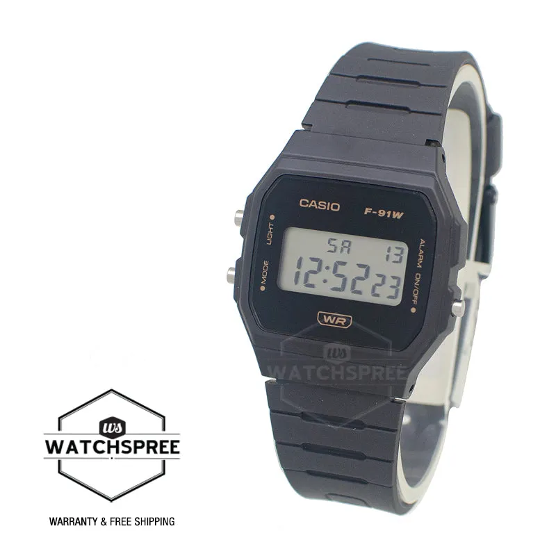 Casio Digital Pop Series Bio-Based Dark Grey Resin Band Watch F91WB-8A F-91WB-8A