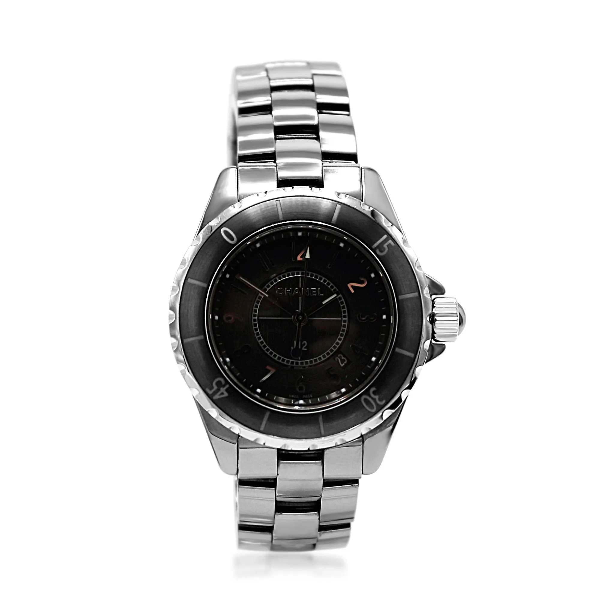 Chanel J12 33mm Titanium & Ceramic Quartz Watch - Model H2978