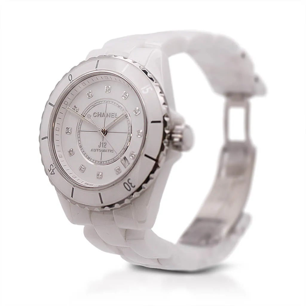 Chanel J12 White Ceramic 38mm Automatic Watch - Ref H5705