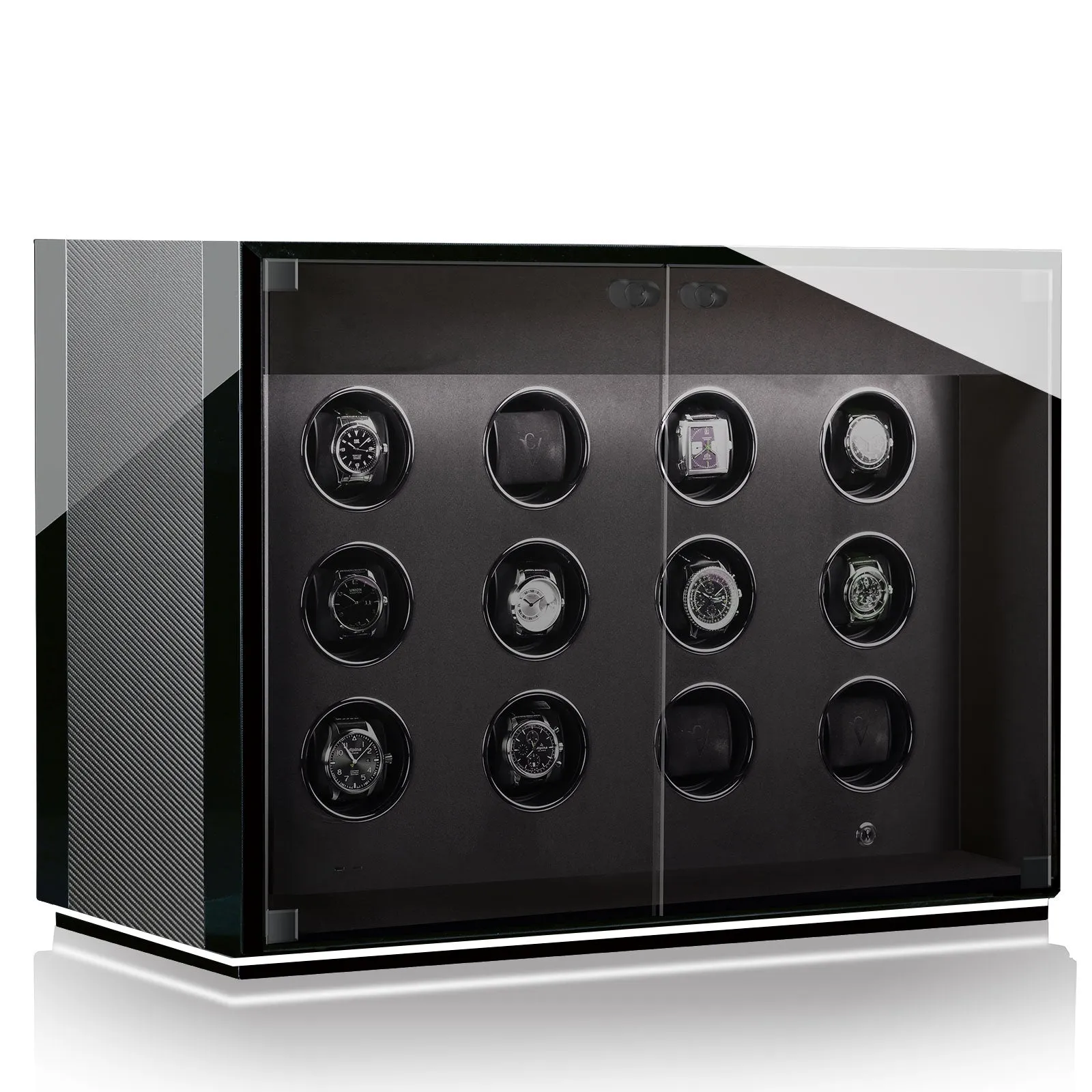 CHRN Watch Winder Ambiance XII Carbon Black High Gloss