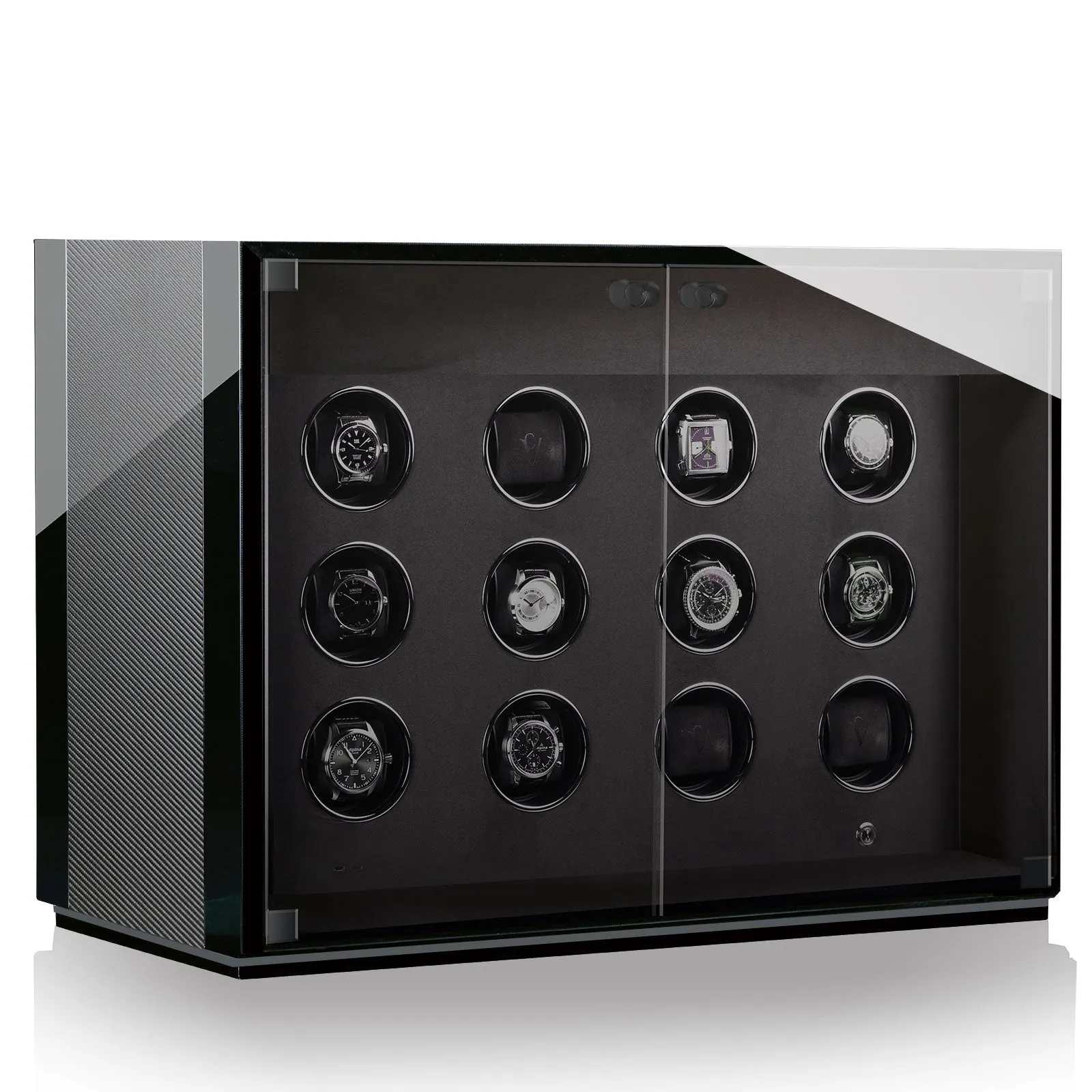 CHRN Watch Winder Ambiance XII Carbon Black High Gloss