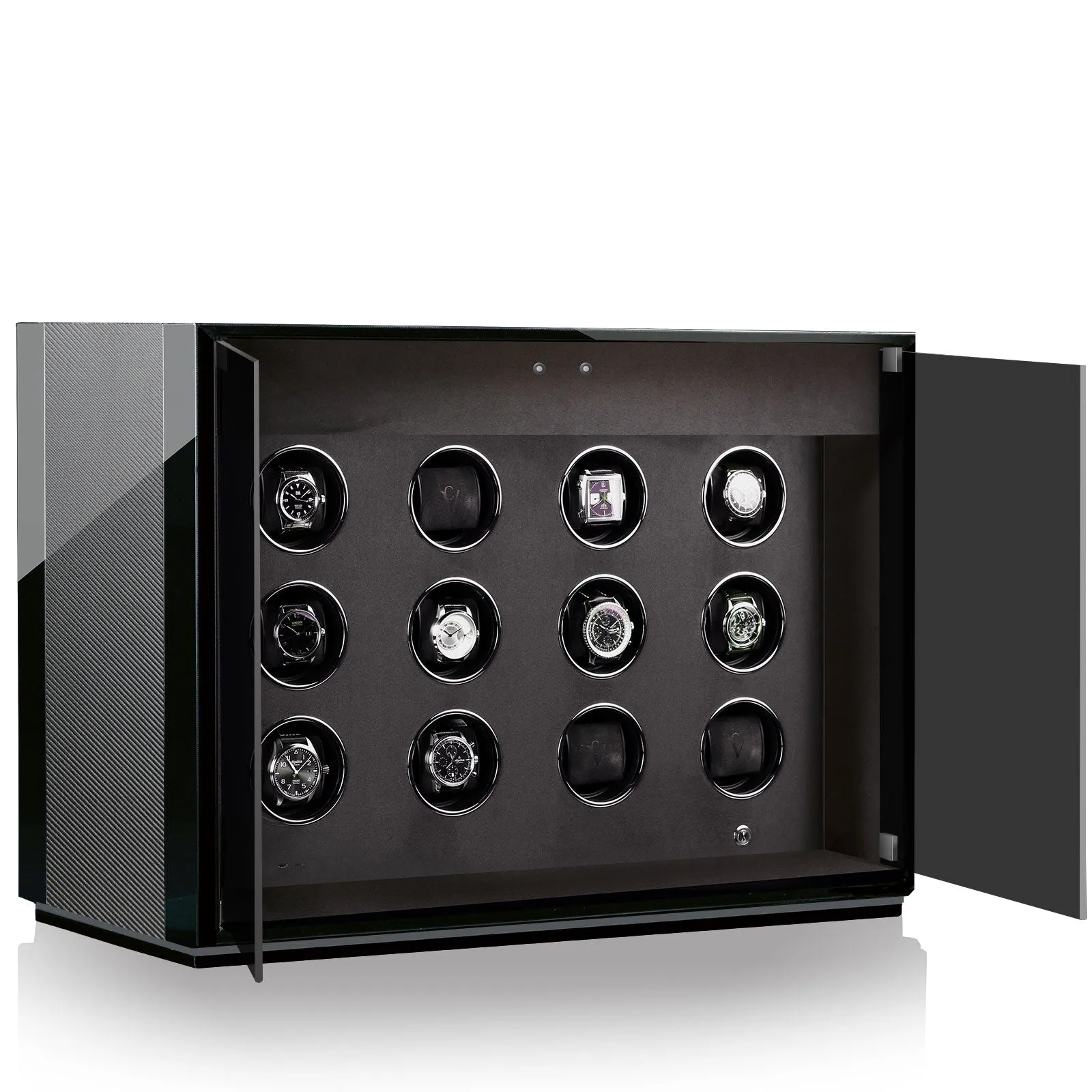 CHRN Watch Winder Ambiance XII Carbon Black High Gloss