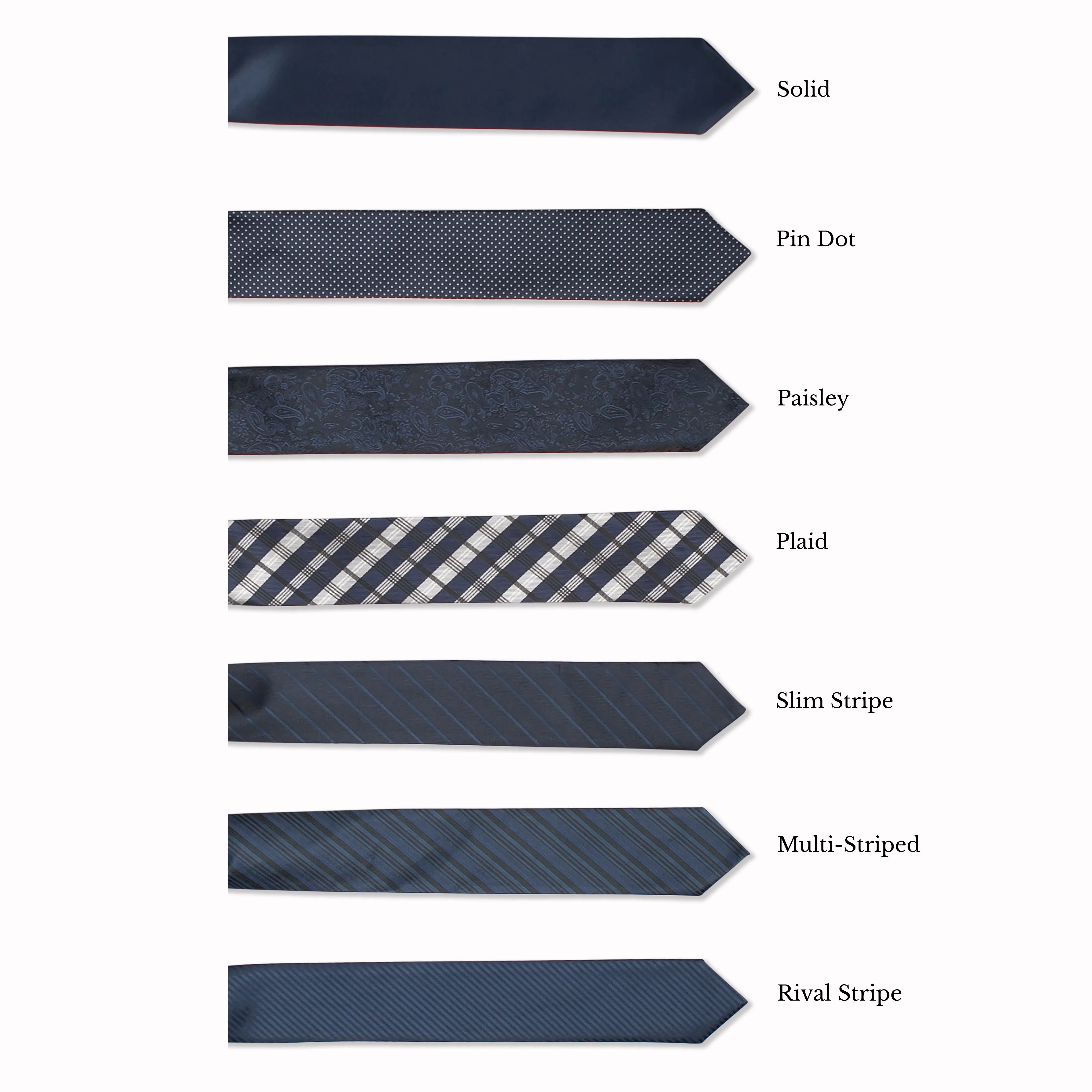 Classic Long Tie - Navy