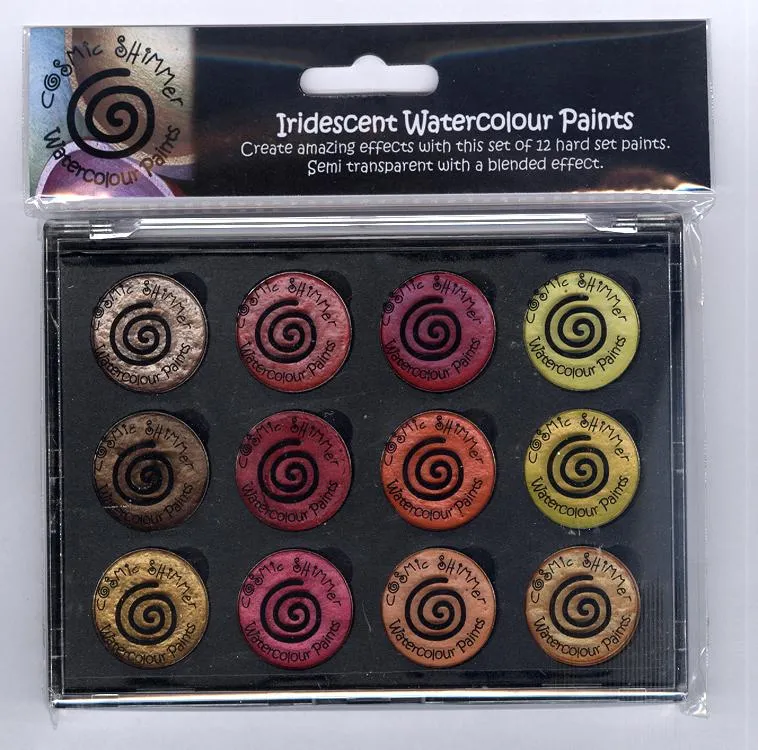 Cosmic Shimmer Iridescent Watercolour Pallet set  - Autumn Sunrise