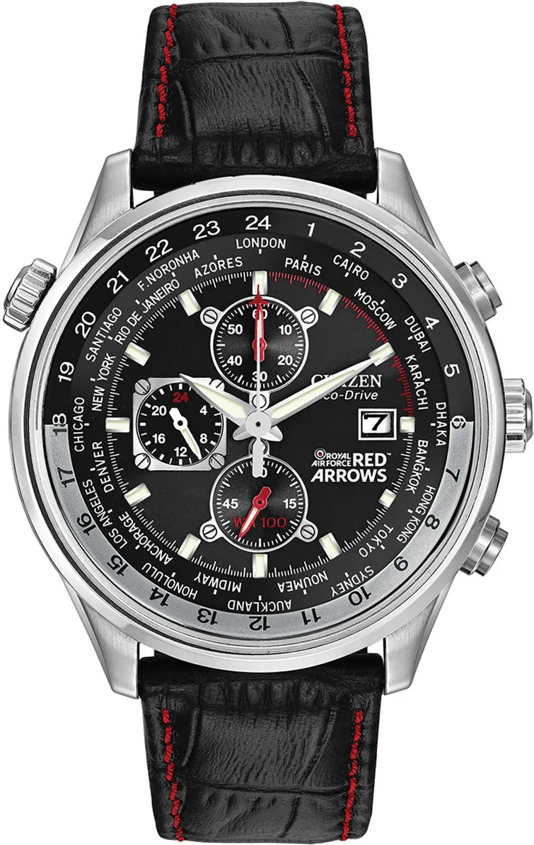 CTZ Watch Red Arrows Chronograph WORSld Time Eco Drive