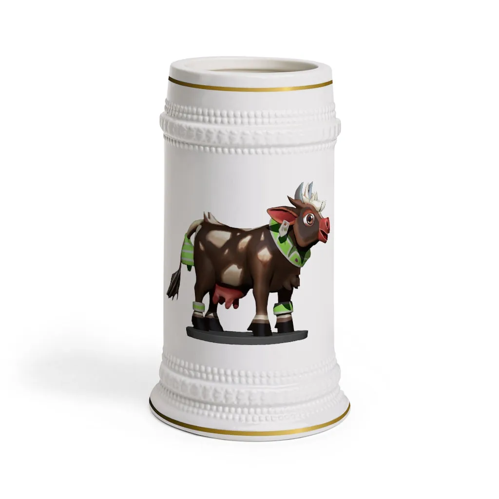 Dark Brown Cow Stein Mug