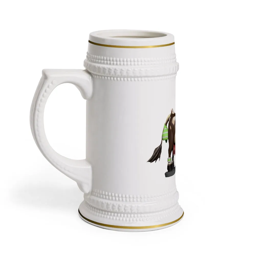 Dark Brown Cow Stein Mug