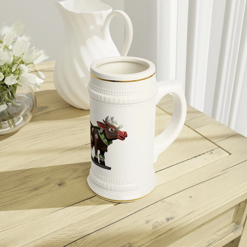 Dark Brown Cow Stein Mug