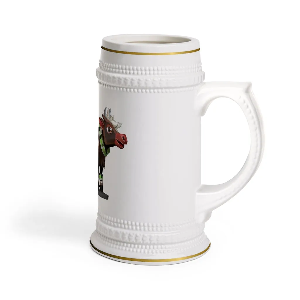 Dark Brown Cow Stein Mug