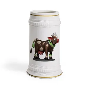 Dark Brown Cow Stein Mug