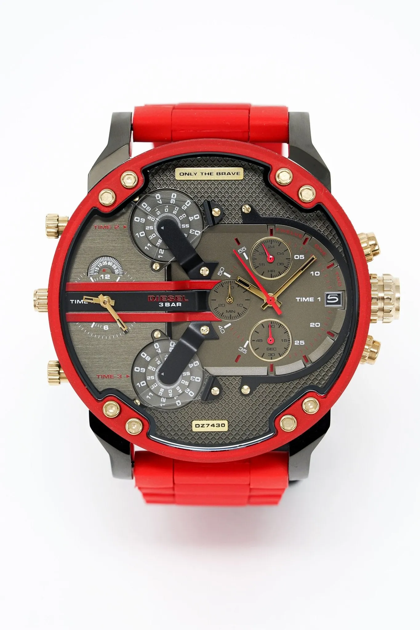 Diesel Men's Chronograph Watch Mr Daddy 2.0 Red DZ7430