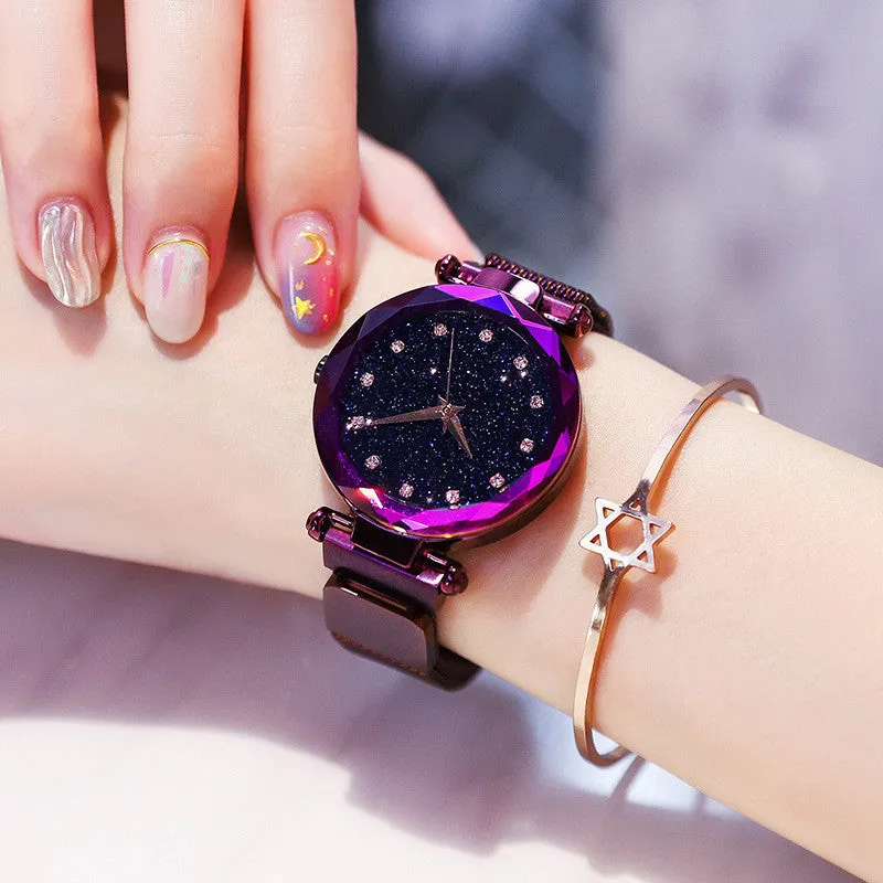 Elegant Magnet Buckle Women Watch