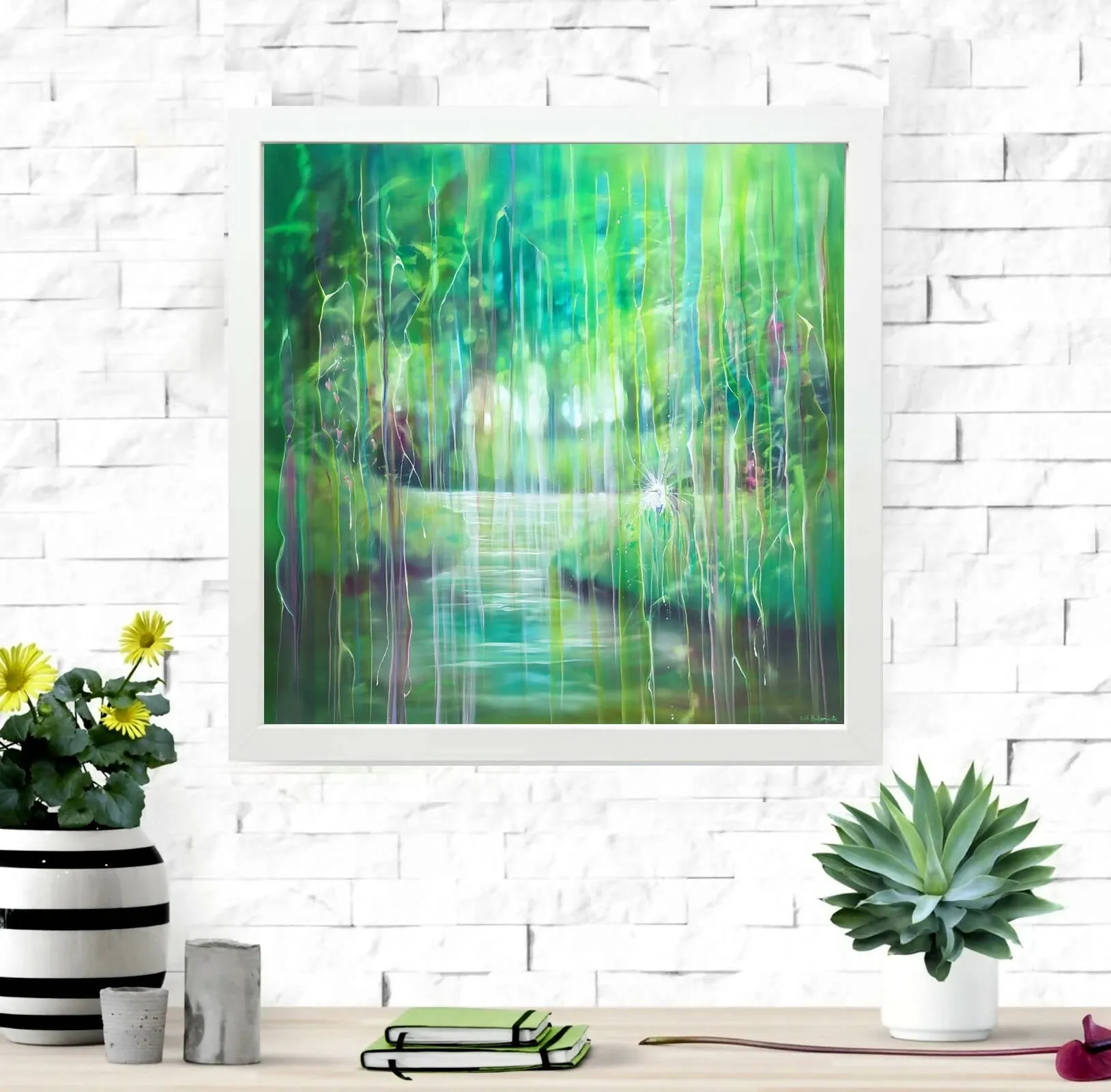 Emanation - Framed Canvas Print