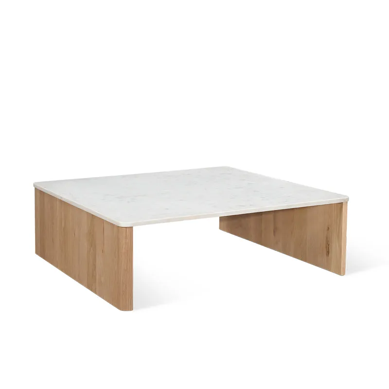 Form Marble Coffee Table, Oak