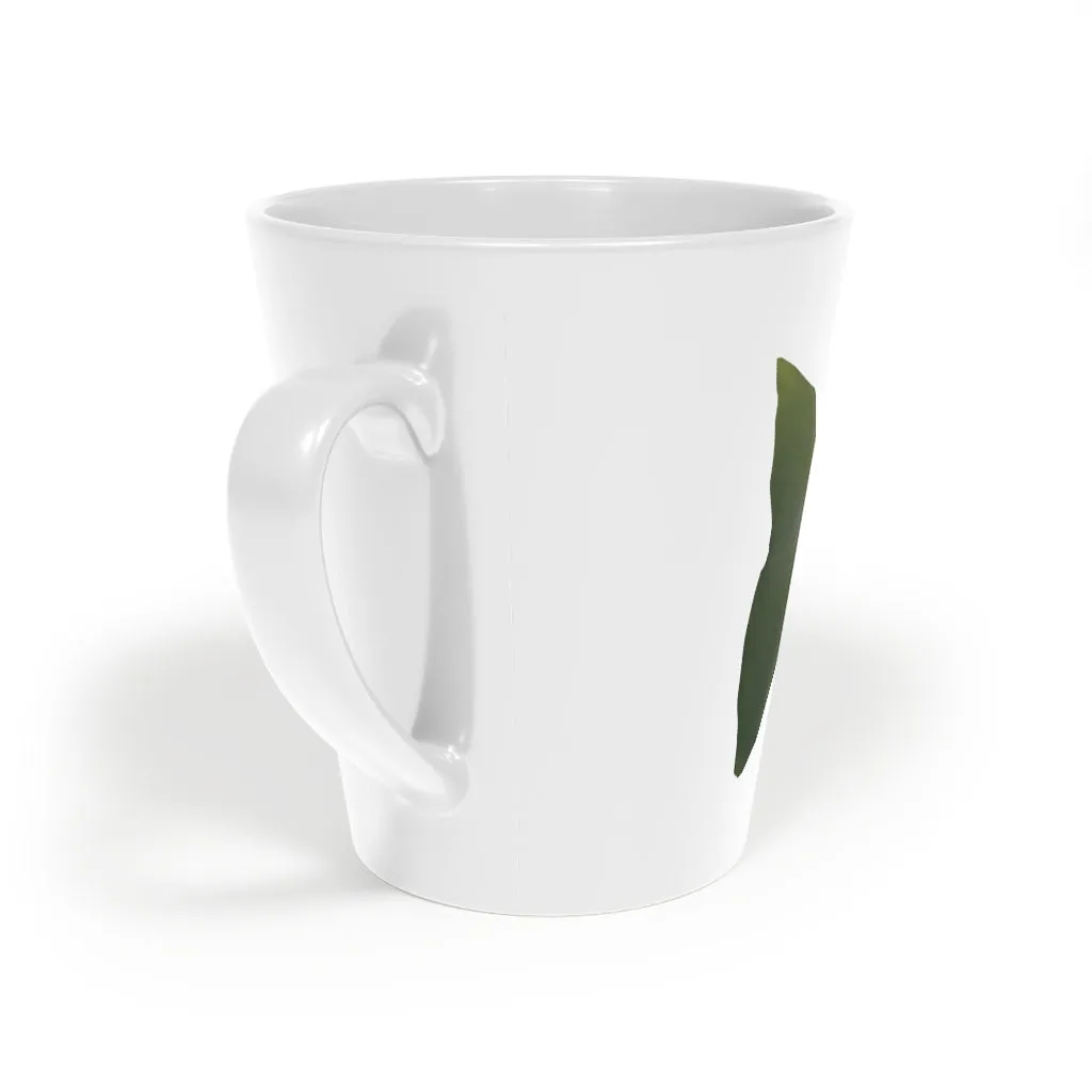 Green Fish with Specs Latte Mug, 12oz