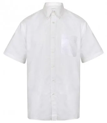 Henbury Short Sleeve Classic Oxford Shirt