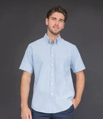 Henbury Short Sleeve Classic Oxford Shirt