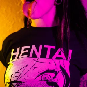 Hentai Ahegao Face Slim Fit Tee