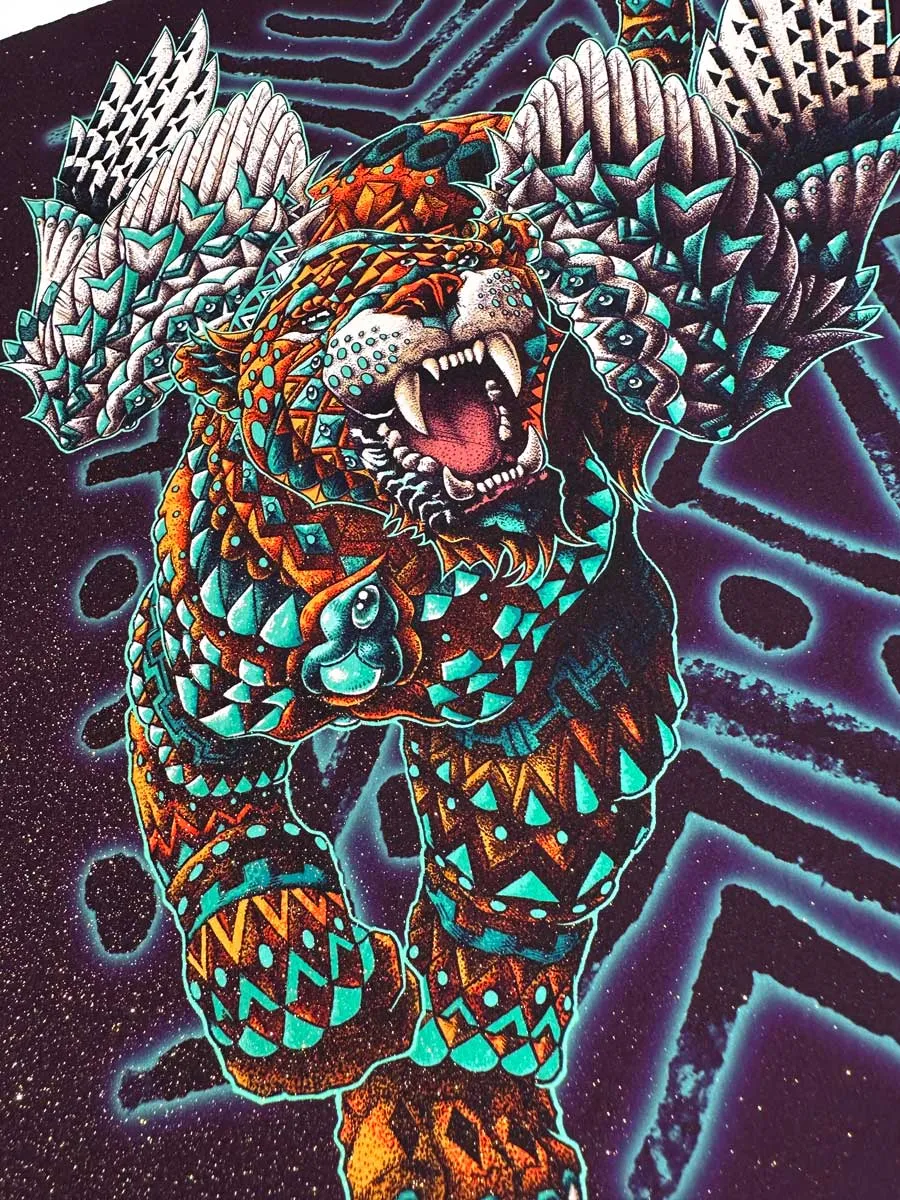 Jaguar Purple Variant HE Art Print (72 Hour Timed Edition)