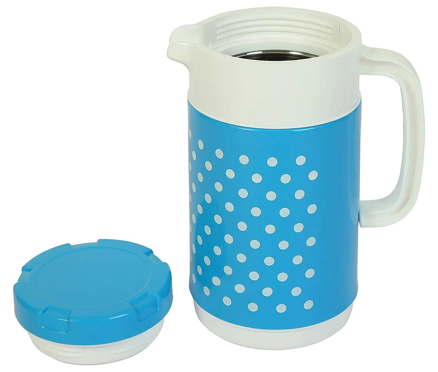 Kuber Industries Insulated Orchid Tuff Jug Flask 1500 ML (Blue) -CTLTC12366, Standard