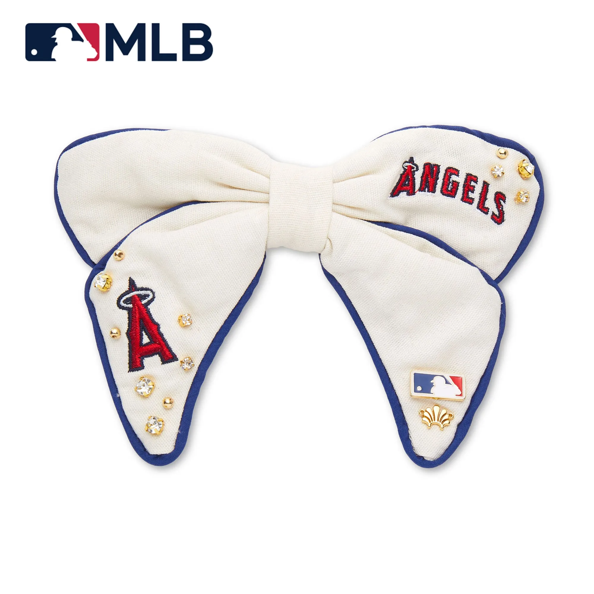 LOS ANGELES ANGELS LELE SADOUGHI / MLB IVORY BOW BARRETTE