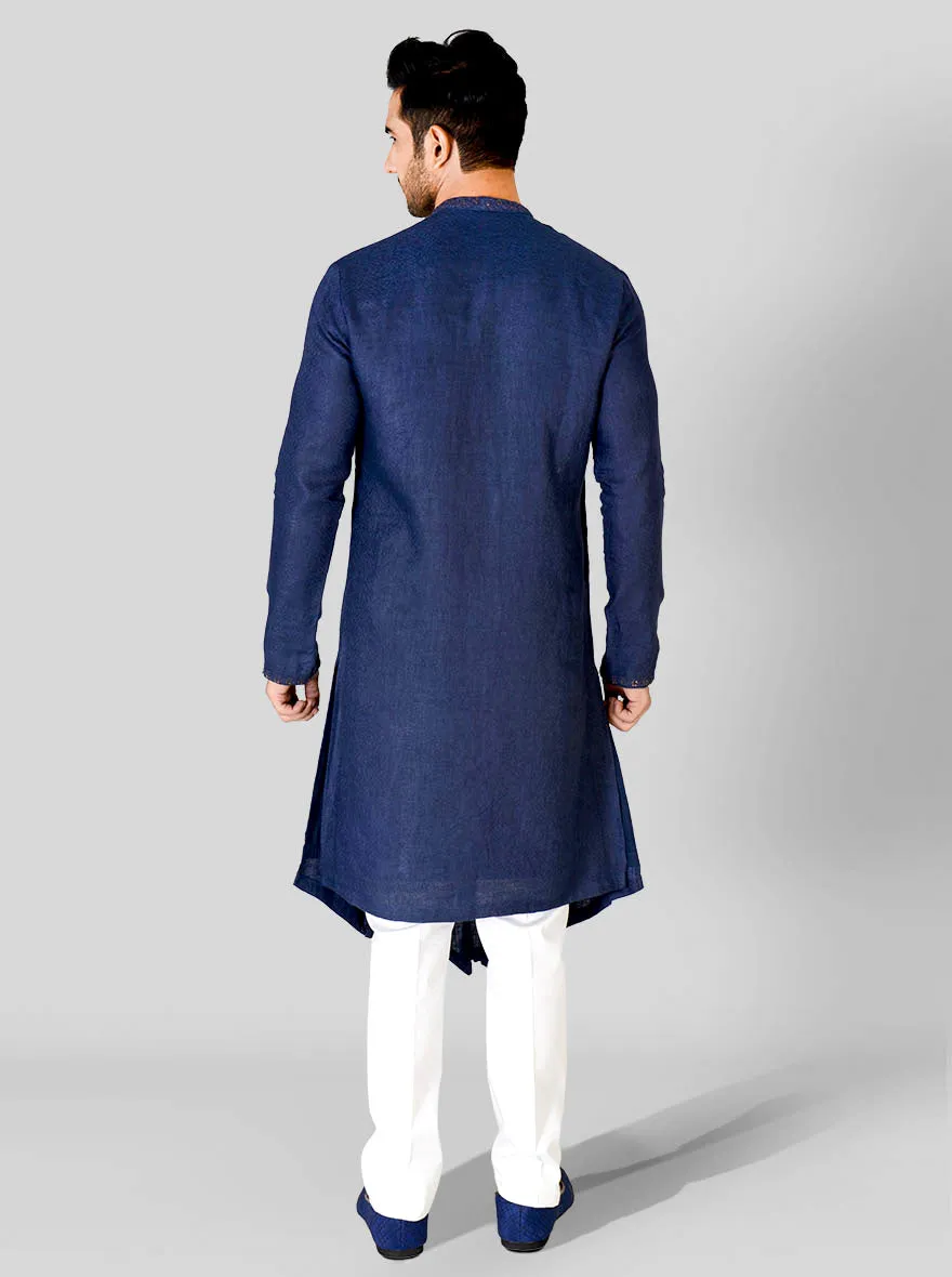 Navy Blue Kurta Pajama | Siddhesh Chauhan