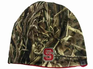 NC State Wolfpack TOW Realtree Max5 Red Seasons Reversible Knit Beanie Hat Cap