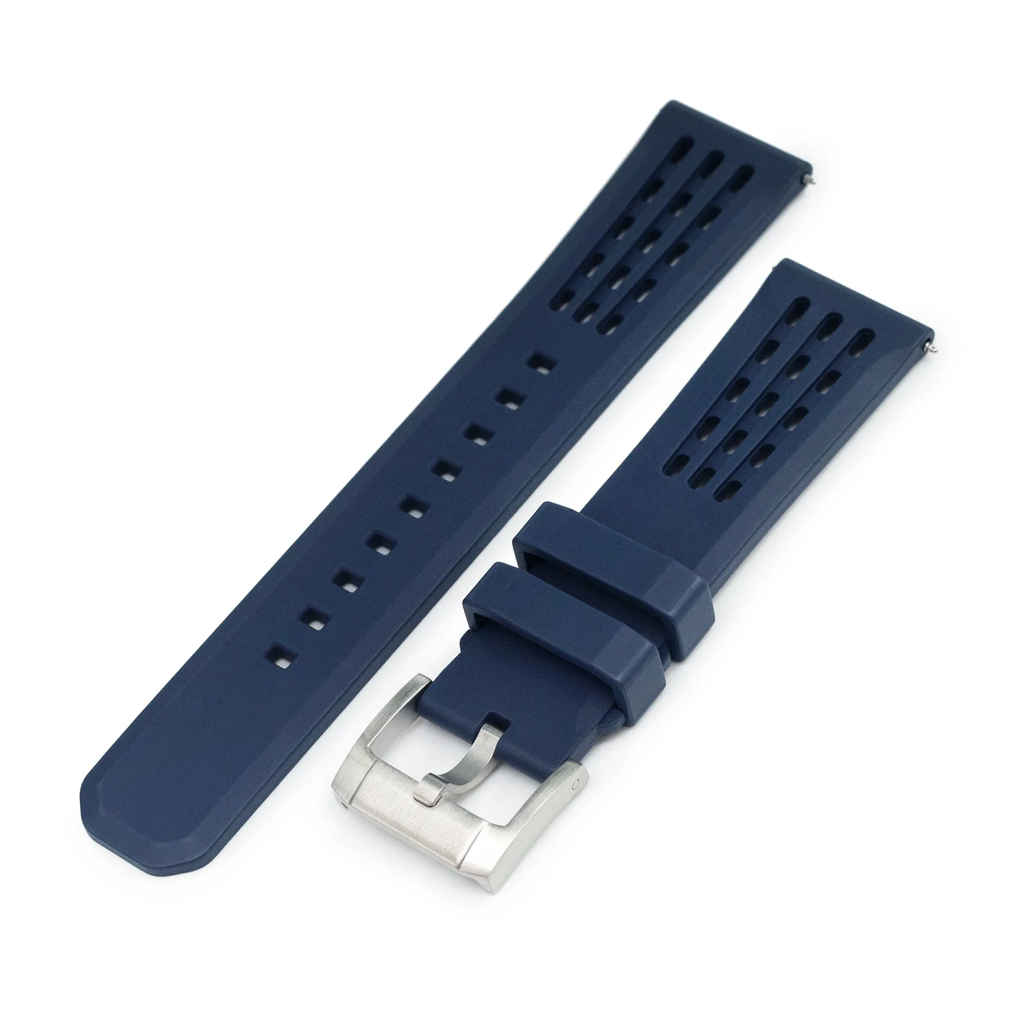 Ocellus Blue FKM Rubber Quick Release Watch Strap