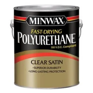 Polyurethane, Fast-Dry, Satin, 1-Gal.