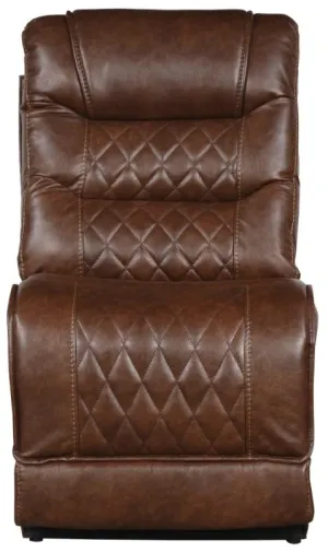 Putnam Armless Chair in Brown 9405BR-AC