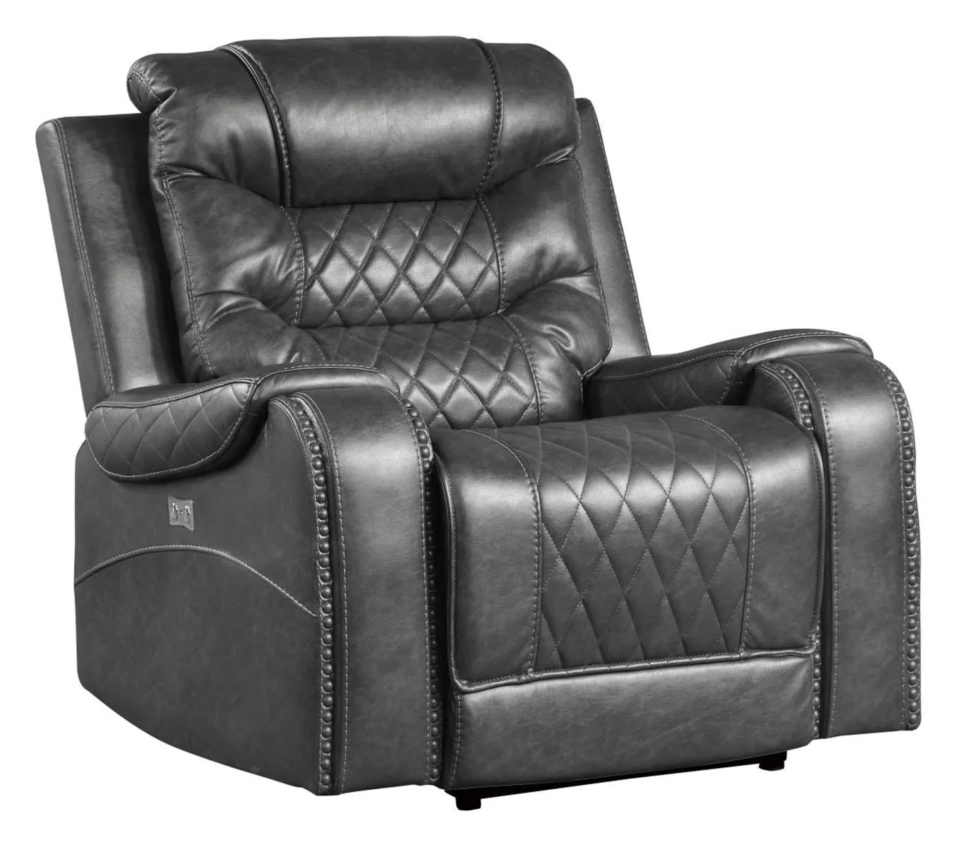 Putnam Power Reclining Chair in Gray 9405GY-1PW