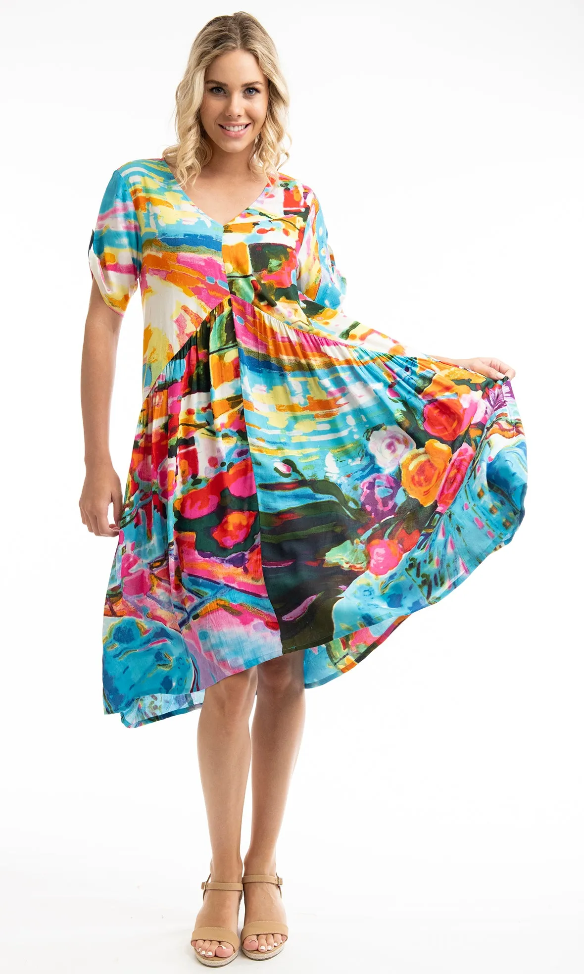 Rayon Dress Peak Printed, More Prints