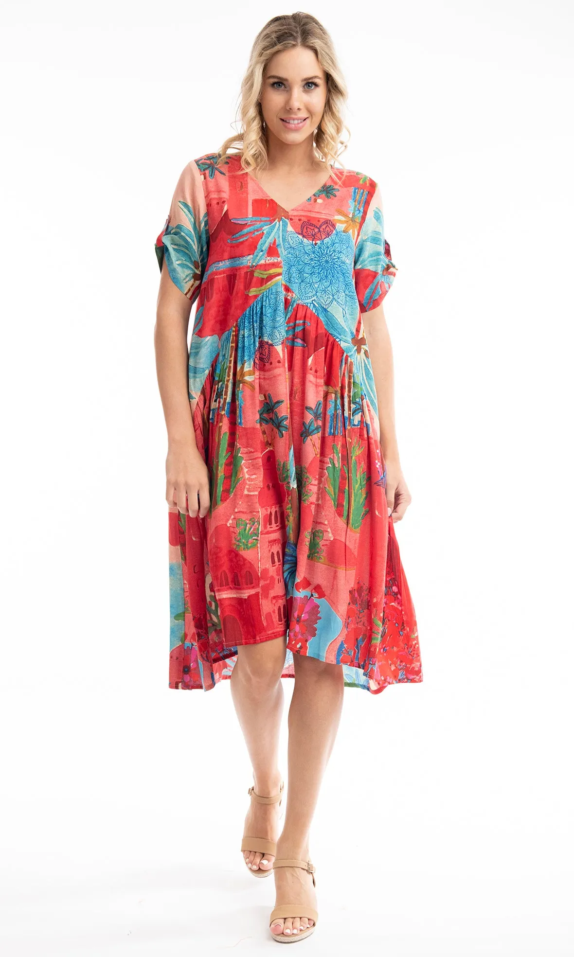 Rayon Dress Peak Printed, More Prints