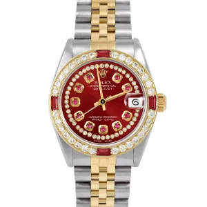 Rolex Datejust 31mm | 6827-TT-RED-STRR-4RBY-JBL