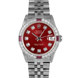 Rolex Datejust 31mm | 68274-RED-DIA-AM-4RBY-JBL